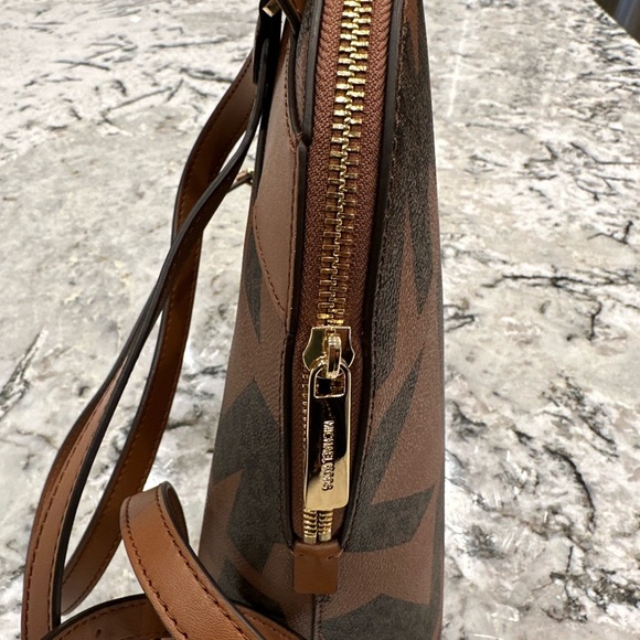 Michael Kors Cindy MK Graphic Luggage Backpack NWT Authentic Women Big MK Logo - Picture 3 of 10